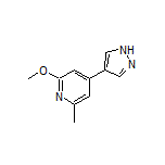 2-Methoxy-6-methyl-4-(1H-pyrazol-4-yl)pyridine