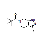 2,2-Dimethyl-1-(3-methyl-1,4,5,7-tetrahydro-6H-pyrazolo[3,4-c]pyridin-6-yl)propan-1-one