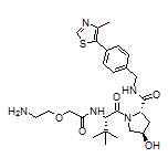 (2S,4R)-1-[(S)-2-[2-(2-Aminoethoxy)acetamido]-3,3-dimethylbutanoyl]-4-hydroxy-N-[4-(4-methylthiazol-5-yl)benzyl]pyrrolidine-2-carboxamide