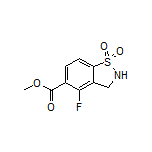 Methyl 4-Fluoro-2,3-dihydrobenzo[d]isothiazole-5-carboxylate 1,1-Dioxide