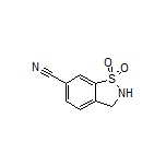 2,3-Dihydrobenzo[d]isothiazole-6-carbonitrile 1,1-Dioxide