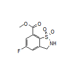 Methyl 5-Fluoro-2,3-dihydrobenzo[d]isothiazole-7-carboxylate 1,1-Dioxide