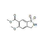Methyl 5-Methoxy-2,3-dihydrobenzo[d]isothiazole-6-carboxylate 1,1-Dioxide
