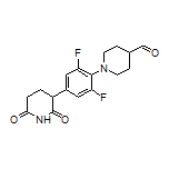 1-[4-(2,6-Dioxopiperidin-3-yl)-2,6-difluorophenyl]piperidine-4-carbaldehyde