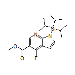 Methyl 4-Fluoro-1-(triisopropylsilyl)-7-azaindole-5-carboxylate