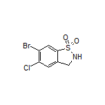 6-Bromo-5-chloro-2,3-dihydrobenzo[d]isothiazole 1,1-Dioxide