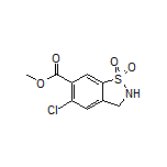 Methyl 5-Chloro-2,3-dihydrobenzo[d]isothiazole-6-carboxylate 1,1-Dioxide
