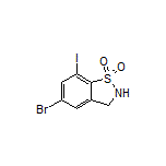 5-Bromo-7-iodo-2,3-dihydrobenzo[d]isothiazole 1,1-Dioxide