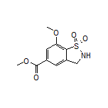 Methyl 7-Methoxy-2,3-dihydrobenzo[d]isothiazole-5-carboxylate 1,1-Dioxide