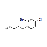 2-Bromo-4-chloro-1-(pent-4-en-1-yl)benzene