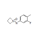 1-[(3-Fluoro-4-methylphenyl)imino]thietane 1-Oxide