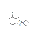 1-[(3-Fluoro-2-methylphenyl)imino]thietane 1-Oxide
