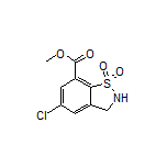 Methyl 5-Chloro-2,3-dihydrobenzo[d]isothiazole-7-carboxylate 1,1-Dioxide