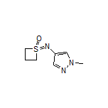 1-[(1-Methyl-4-pyrazolyl)imino]thietane 1-Oxide