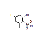 2-Bromo-4-fluoro-6-methylbenzene-1-sulfonyl Chloride