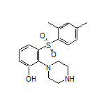 3-[(2,4-Dimethylphenyl)sulfonyl]-2-(piperazin-1-yl)phenol