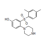 3-[(2,4-Dimethylphenyl)sulfonyl]-4-(piperazin-1-yl)phenol