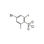 4-Bromo-2-iodo-6-methylbenzene-1-sulfonyl Chloride