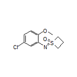 1-[(5-Chloro-2-methoxyphenyl)imino]thietane 1-Oxide