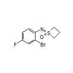 1-[(2-Bromo-4-fluorophenyl)imino]thietane 1-Oxide