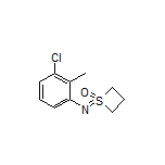 1-[(3-Chloro-2-methylphenyl)imino]thietane 1-Oxide