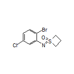 1-[(2-Bromo-5-chlorophenyl)imino]thietane 1-Oxide