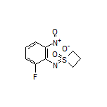 1-[(2-Fluoro-6-nitrophenyl)imino]thietane 1-Oxide