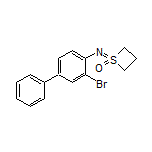 1-[(3-Bromo-4-biphenylyl)imino]thietane 1-Oxide