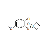 1-[(2-Chloro-5-methoxyphenyl)imino]thietane 1-Oxide