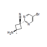 (1R,3R)-rel-3-Amino-1-(5-bromopyrimidin-2-yl)-3-methylcyclobutanecarbonitrile