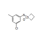 1-[(3-Chloro-5-methylphenyl)imino]thietane 1-Oxide