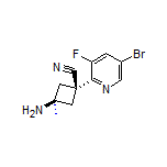 (1S,3S)-rel-3-Amino-1-(5-bromo-3-fluoropyridin-2-yl)-3-methylcyclobutanecarbonitrile