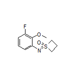 1-[(3-Fluoro-2-methoxyphenyl)imino]thietane 1-Oxide