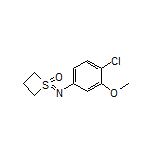 1-[(4-Chloro-3-methoxyphenyl)imino]thietane 1-Oxide