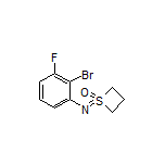 1-[(2-Bromo-3-fluorophenyl)imino]thietane 1-Oxide