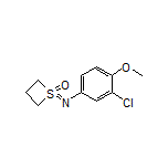 1-[(3-Chloro-4-methoxyphenyl)imino]thietane 1-Oxide
