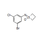 1-[(3-Bromo-5-chlorophenyl)imino]thietane 1-Oxide