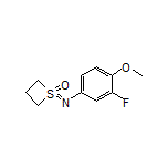 1-[(3-Fluoro-4-methoxyphenyl)imino]thietane 1-Oxide