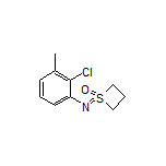 1-[(2-Chloro-3-methylphenyl)imino]thietane 1-Oxide