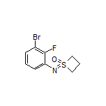 1-[(3-Bromo-2-fluorophenyl)imino]thietane 1-Oxide