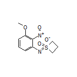 1-[(3-Methoxy-2-nitrophenyl)imino]thietane 1-Oxide