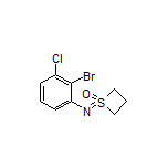 1-[(2-Bromo-3-chlorophenyl)imino]thietane 1-Oxide