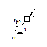 (1R,3R)-rel-1-(5-Bromo-3-fluoropyridin-2-yl)-3-ethynyl-3-methylcyclobutanol