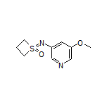 1-[(5-Methoxypyridin-3-yl)imino]thietane 1-Oxide