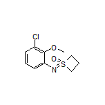 1-[(3-Chloro-2-methoxyphenyl)imino]thietane 1-Oxide