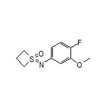 1-[(4-Fluoro-3-methoxyphenyl)imino]thietane 1-Oxide