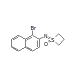 1-[(1-Bromonaphthalen-2-yl)imino]thietane 1-Oxide