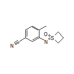 4-Methyl-3-[(1-oxidothietan-1-ylidene)amino]benzonitrile