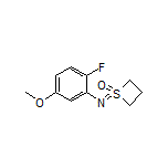 1-[(2-Fluoro-5-methoxyphenyl)imino]thietane 1-Oxide