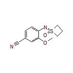 3-Methoxy-4-[(1-oxidothietan-1-ylidene)amino]benzonitrile